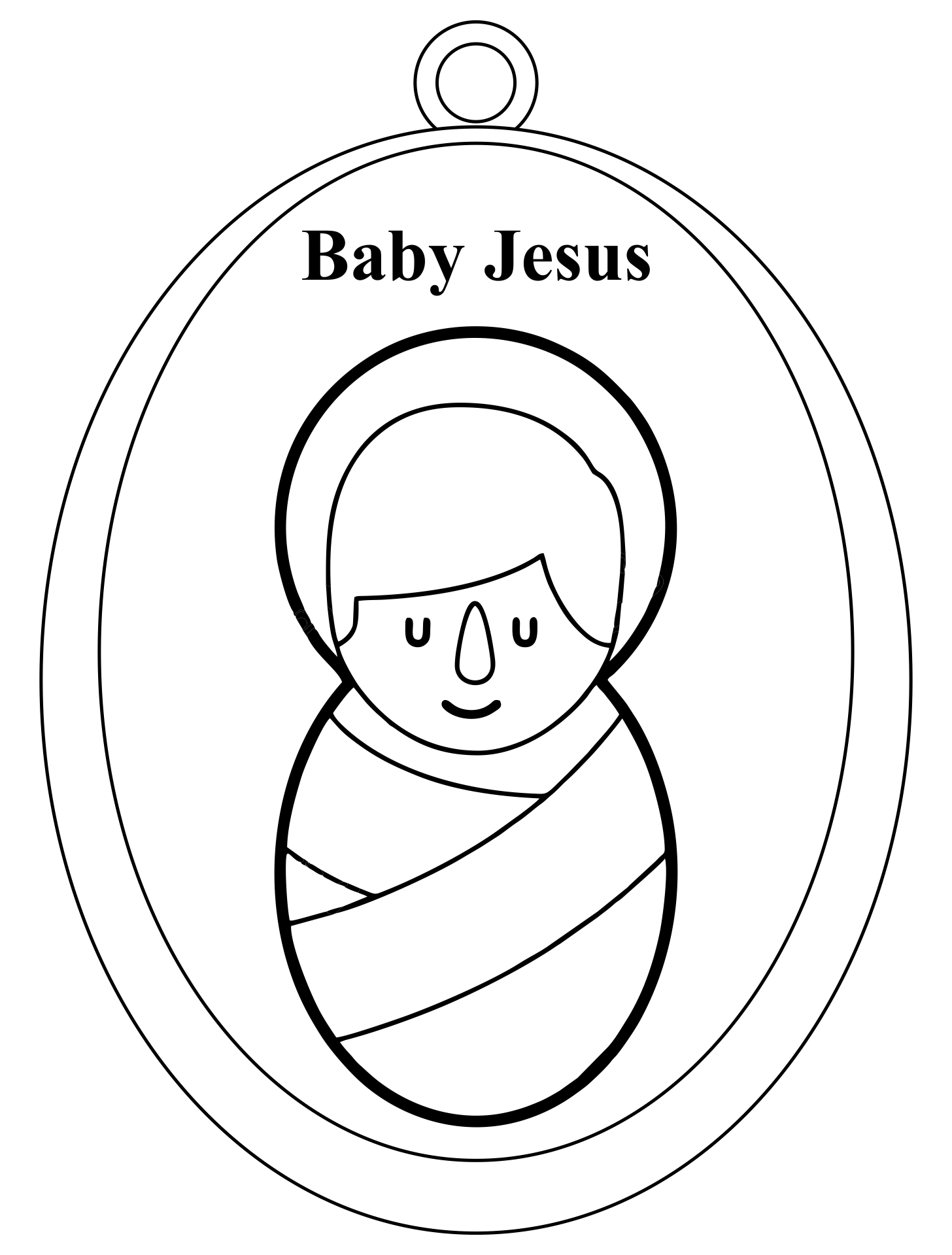 Printable Baby Jesus Craft Printable Baby Jesus Craft