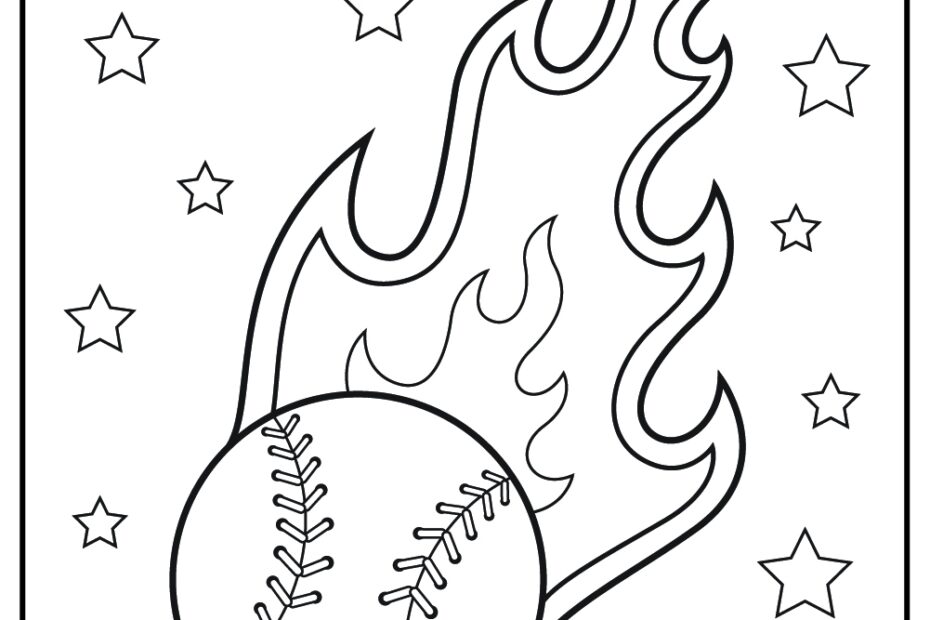 Printable Baseball Coloring Pages Free Printable Templates