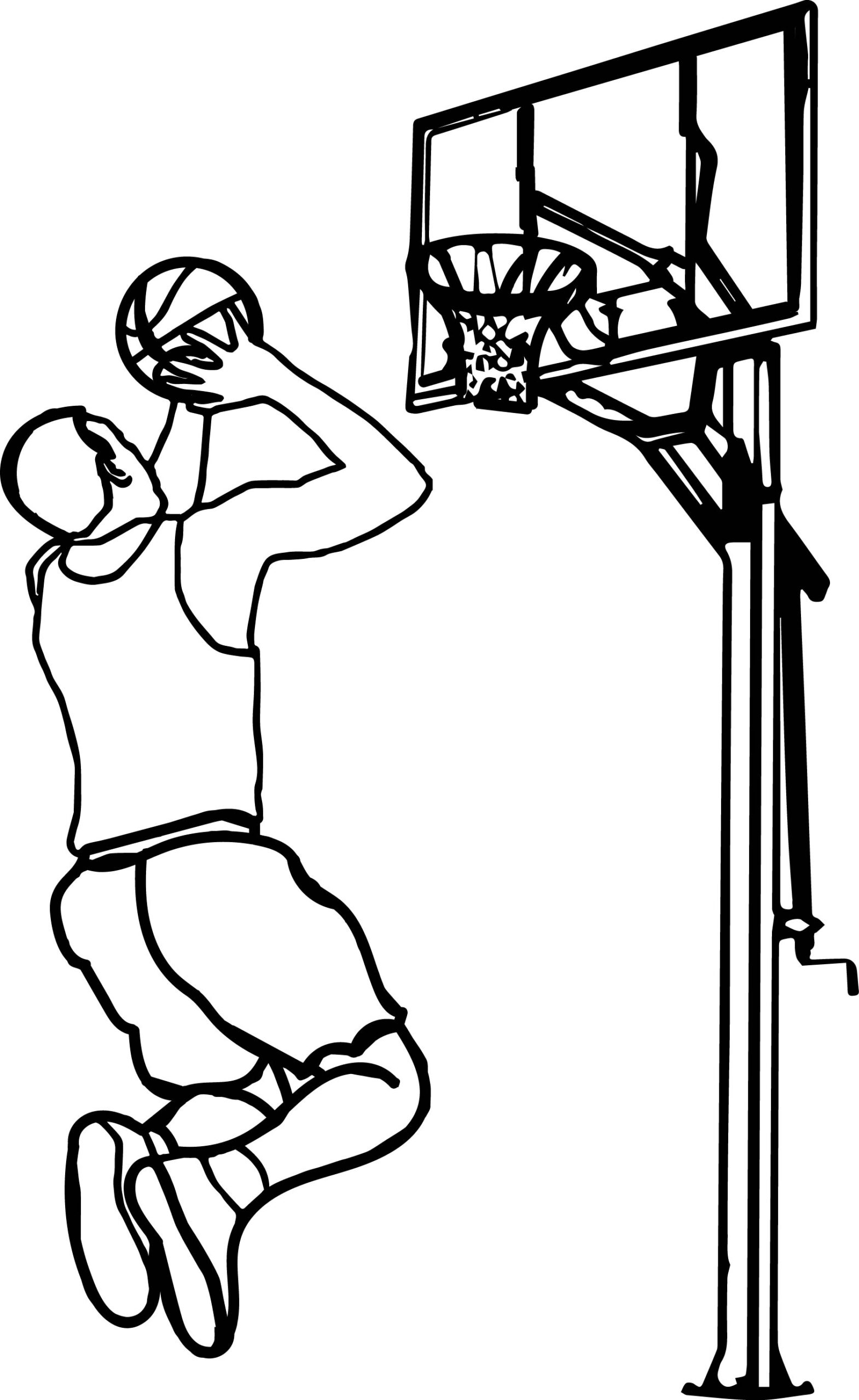Printable Basketball Coloring Pages Printable Basketball Coloring Pages