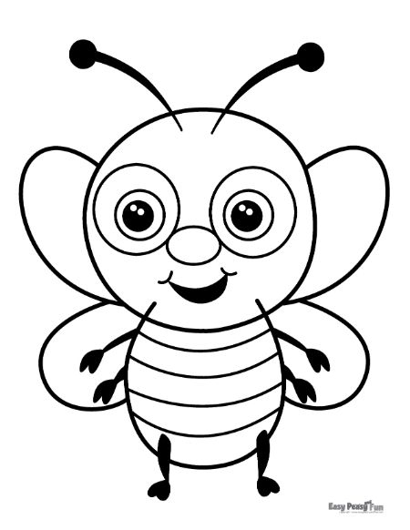 bee coloring sheet free bee coloring sheet free