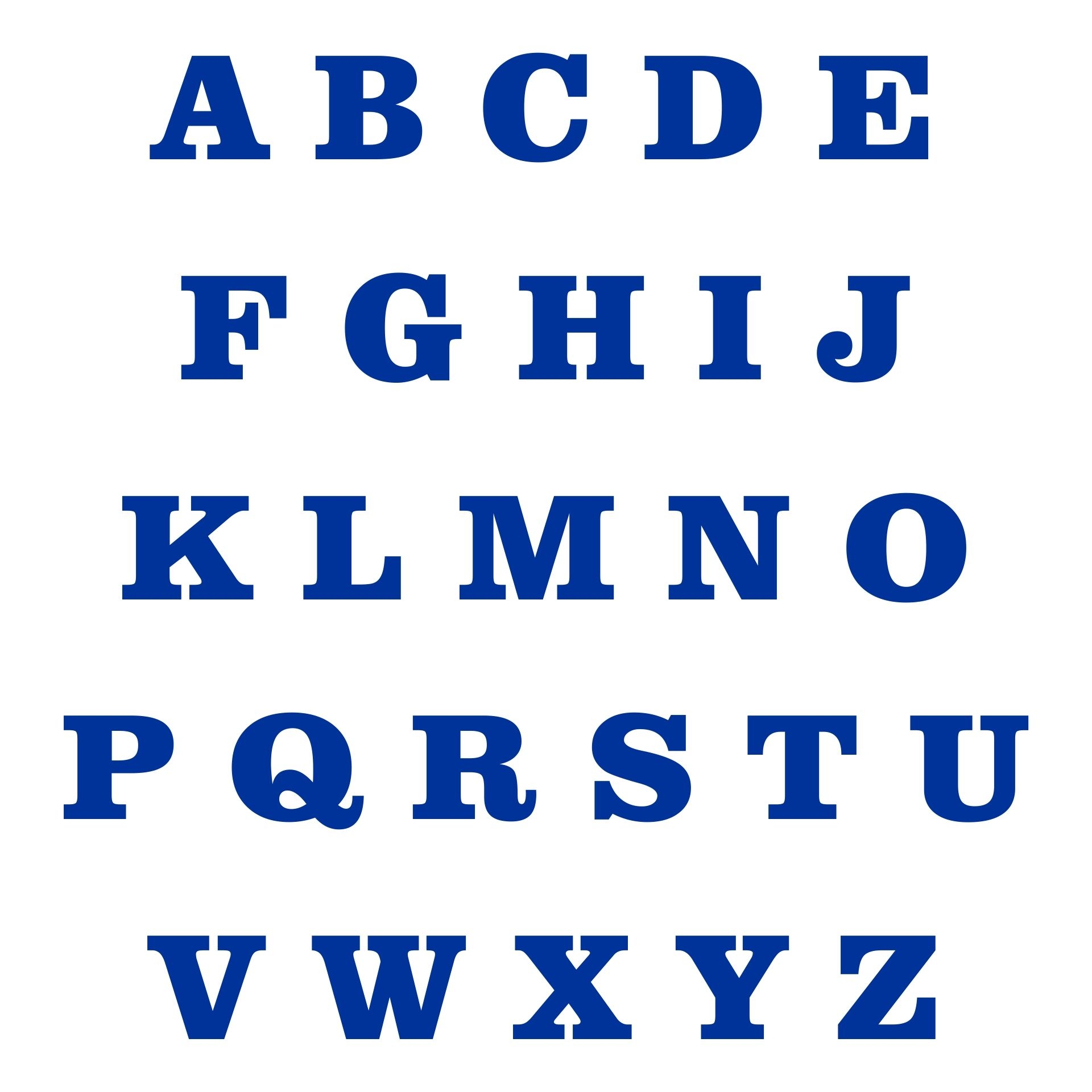 Printable Blue Alphabet Letters Printable Blue Alphabet Letters