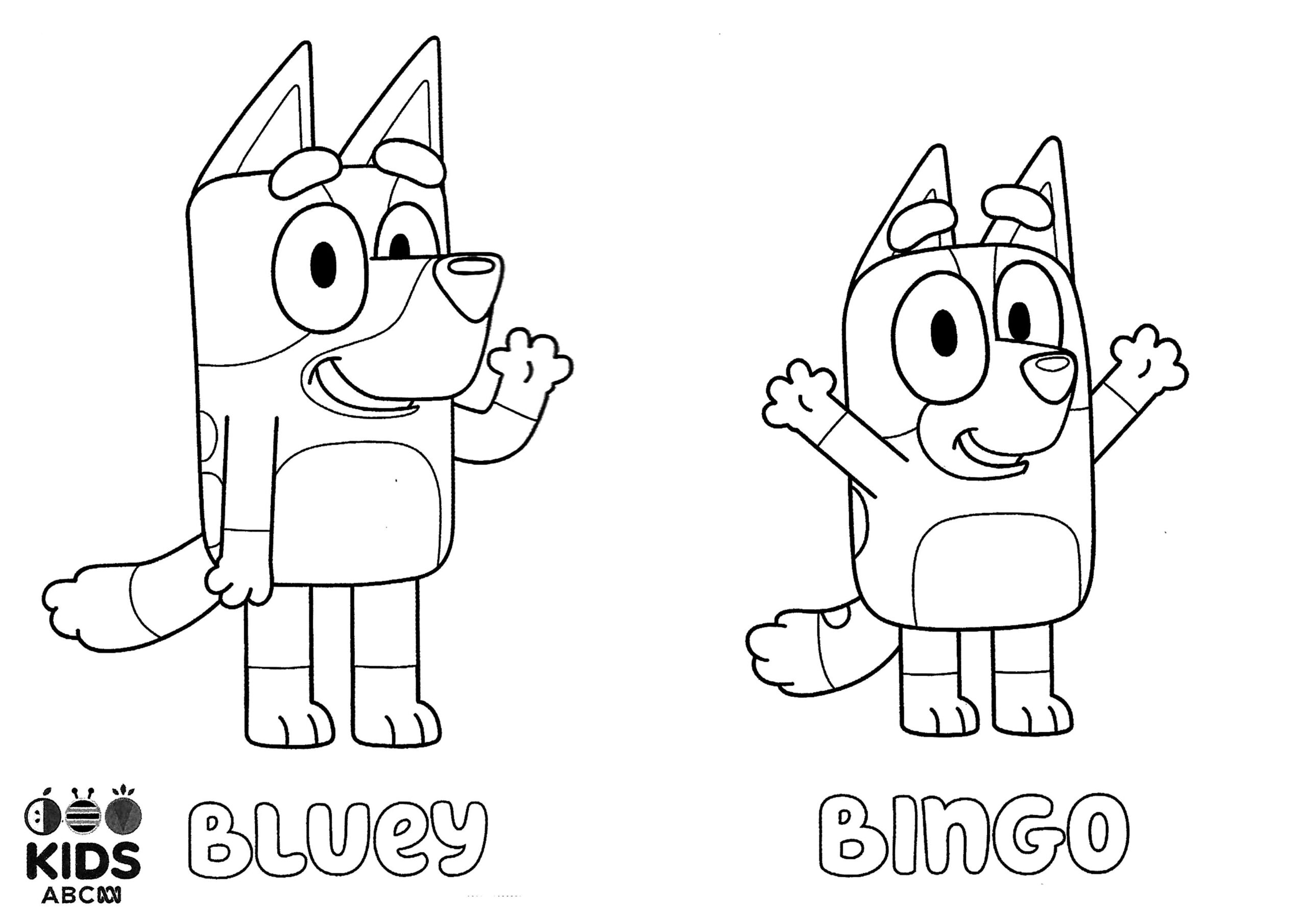 Printable Bluey And Bingo Colouring Pages Julius D Grote Printable Bluey And Bingo Colouring Pages Julius D Grote