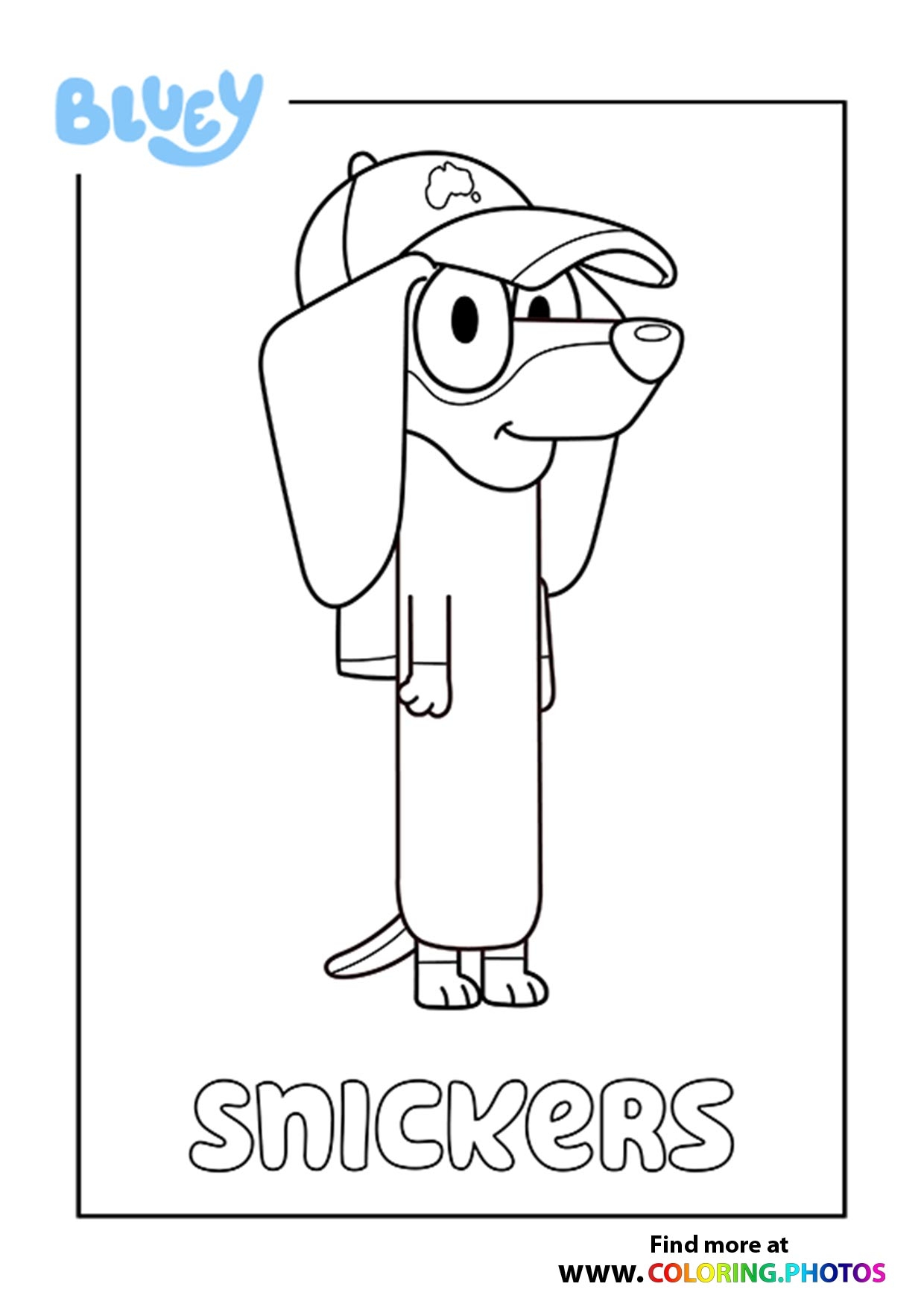 Printable Bluey Coloring Sheets