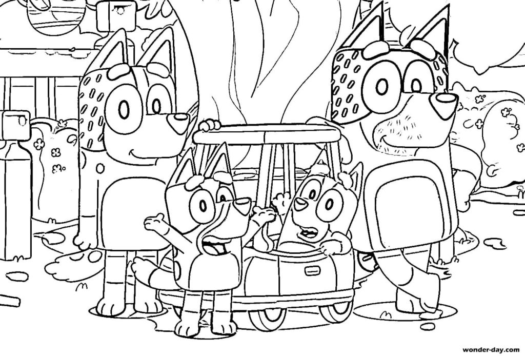 Printable Bluey Family Colouring Pages Printable Word Searches Printable Bluey Family Colouring Pages Printable Word Searches