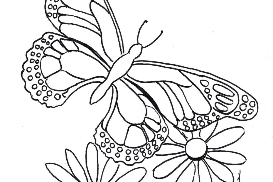 Printable Butterfly Coloring Pages