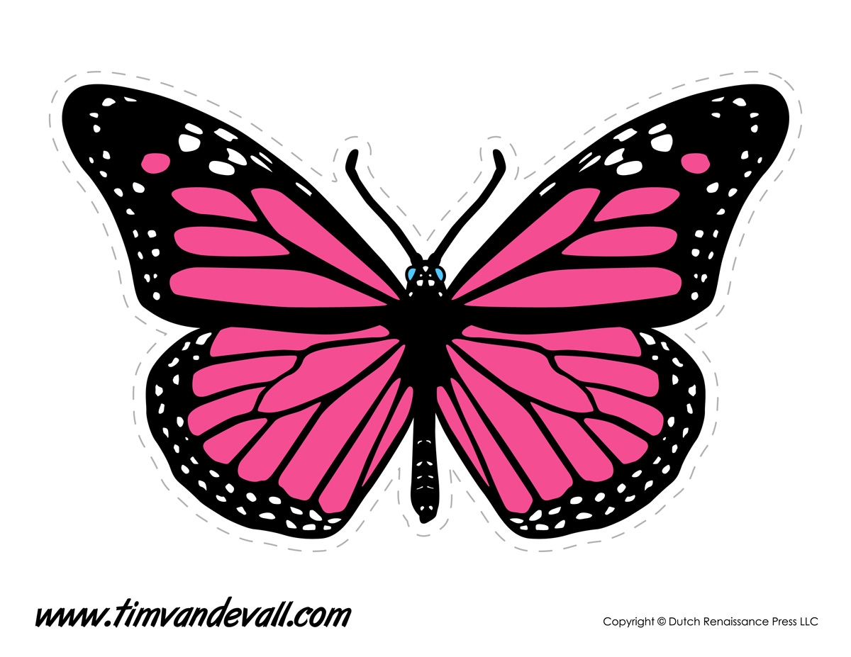 Printable Butterfly Tim Van De Vall