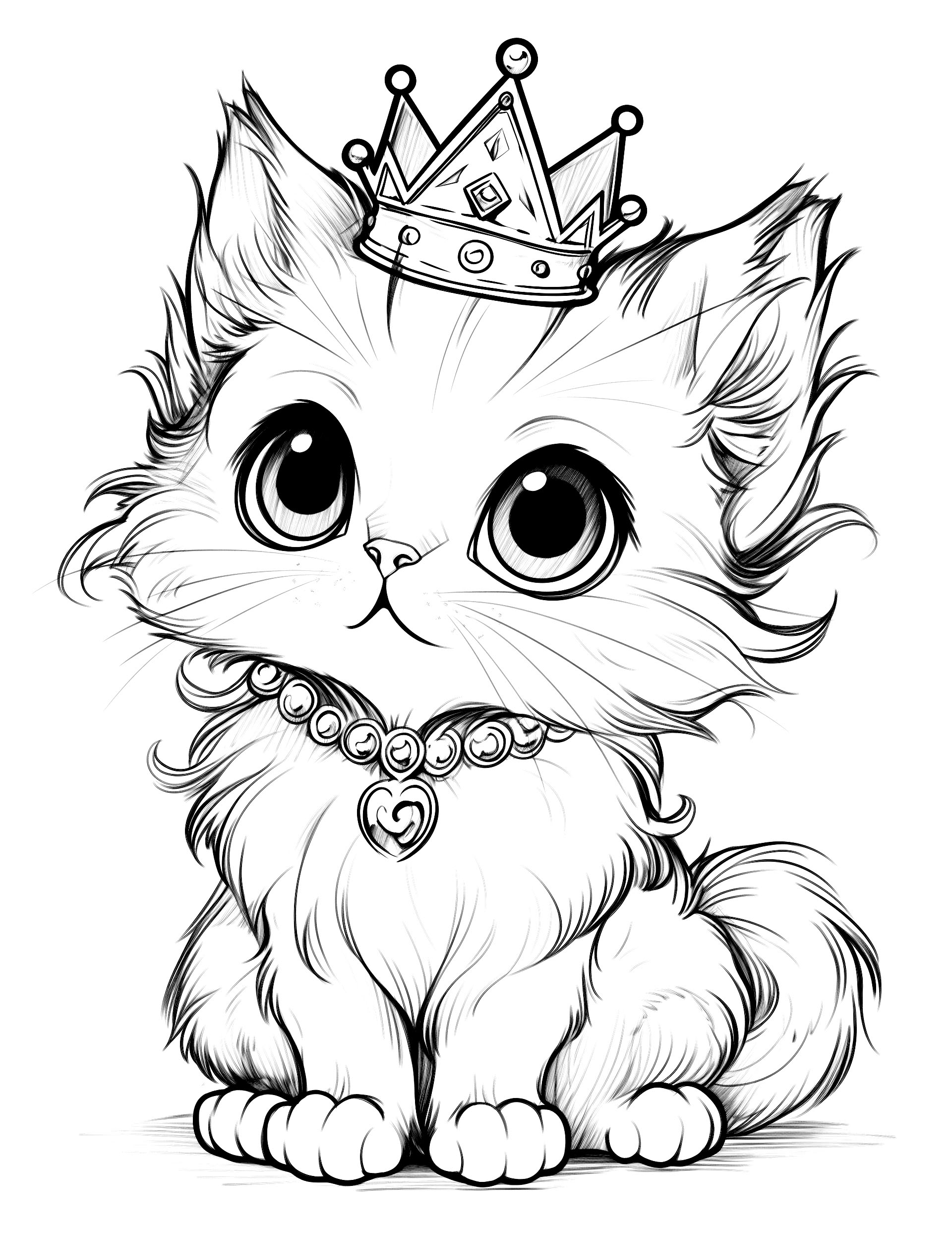 printable cats coloring pages