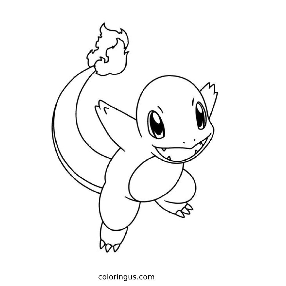 Printable Charmander Coloring Page Free Printable PDF Printable Charmander Coloring Page Free Printable PDF