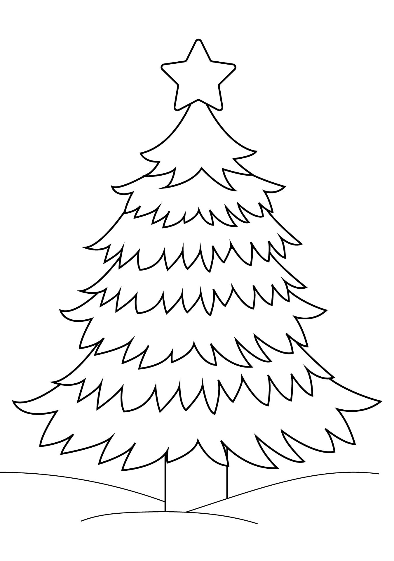 Printable Christmas Tree Coloring Pages Printable Christmas Tree Coloring Pages