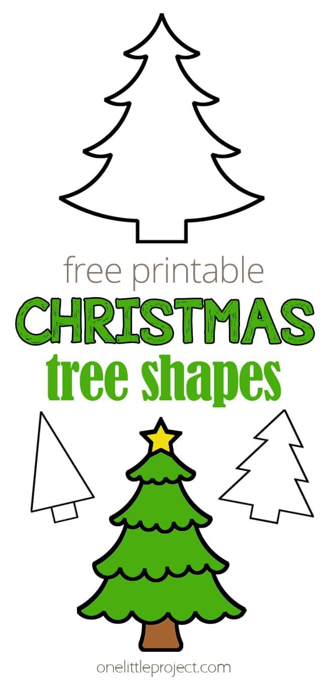 free printable christmas tree template free printable christmas tree template