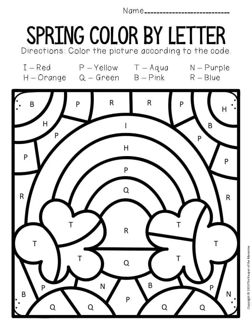 Printable Color By Letter Worksheets LetterWorksheet