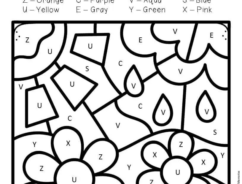 Printable Color By Letter Worksheets LetterWorksheet