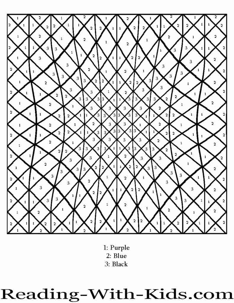 printable color by number for adults