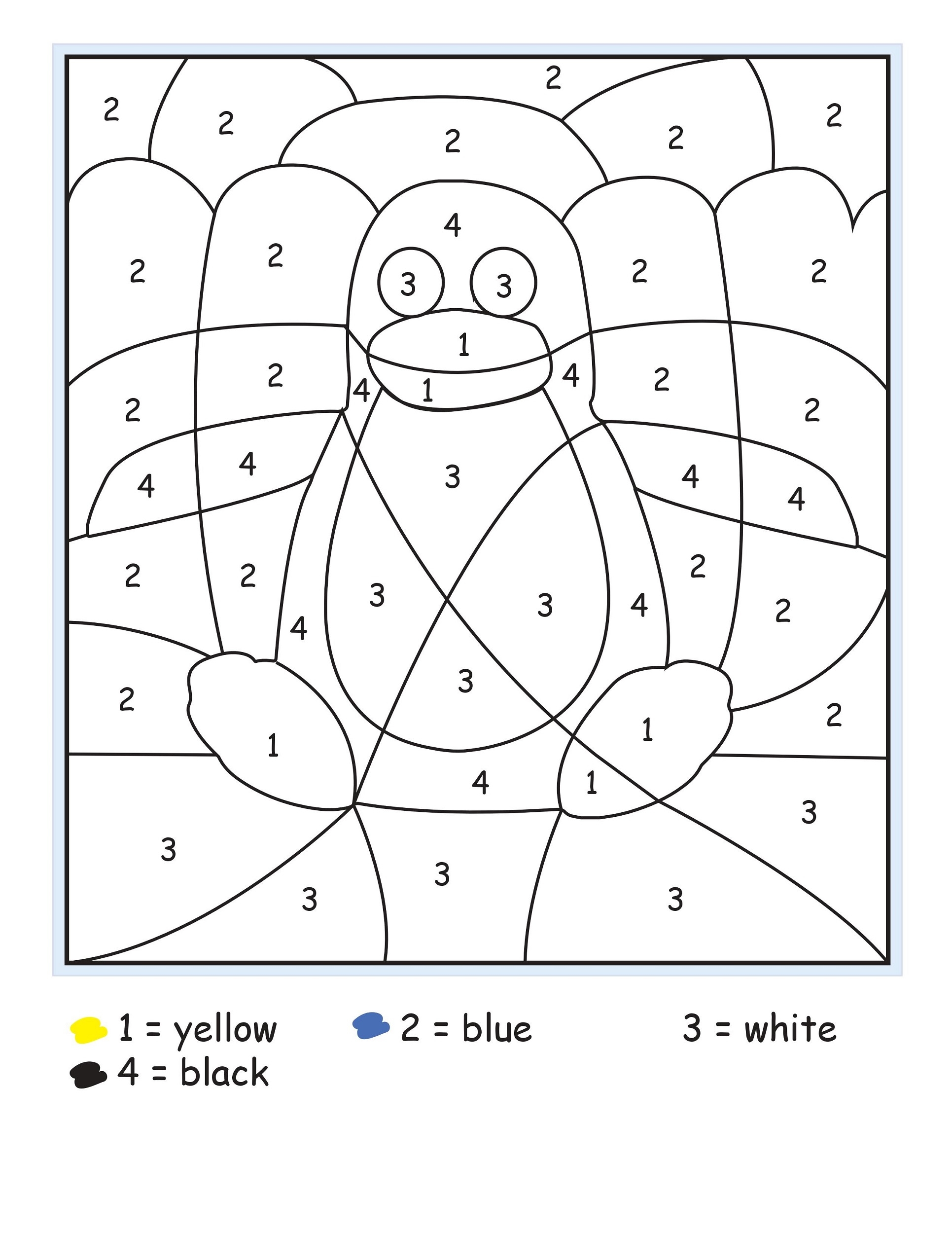 Printable Color By Number Sheets