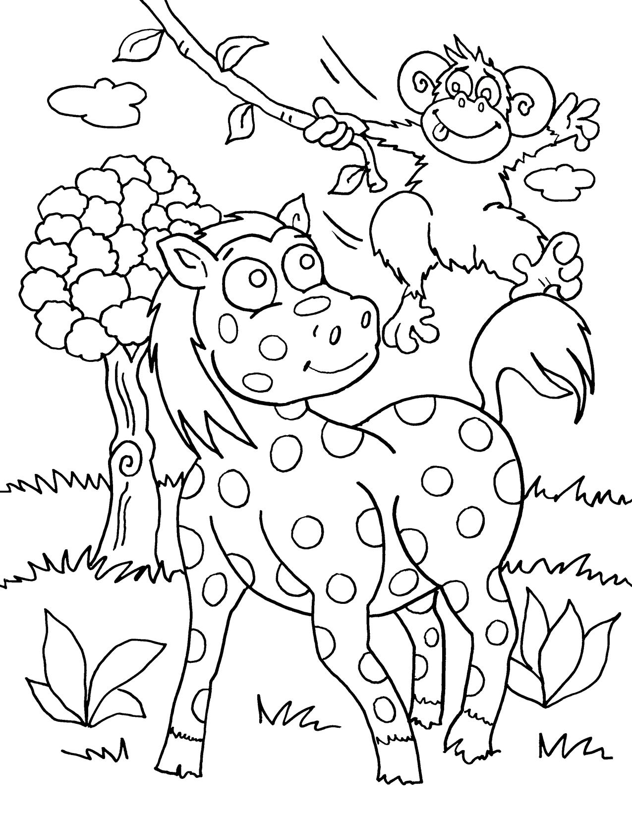 Printable Coloring Animals
