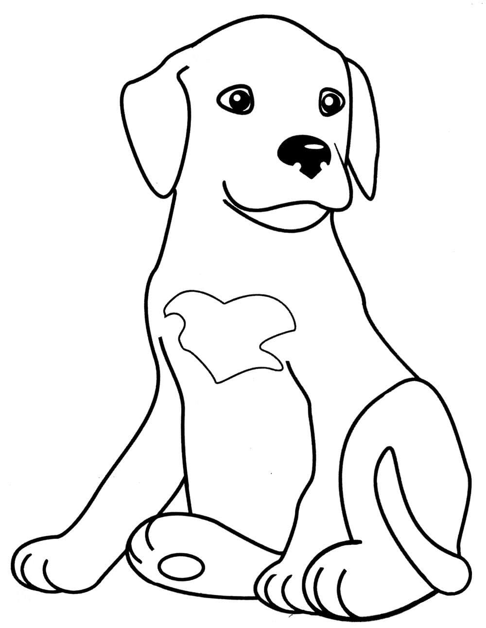 Printable Coloring Dog