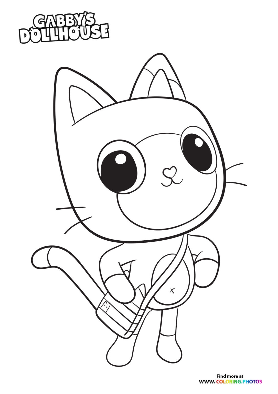 Printable Coloring Gabby 39 s Dollhouse Coloring Pages Printable Word 