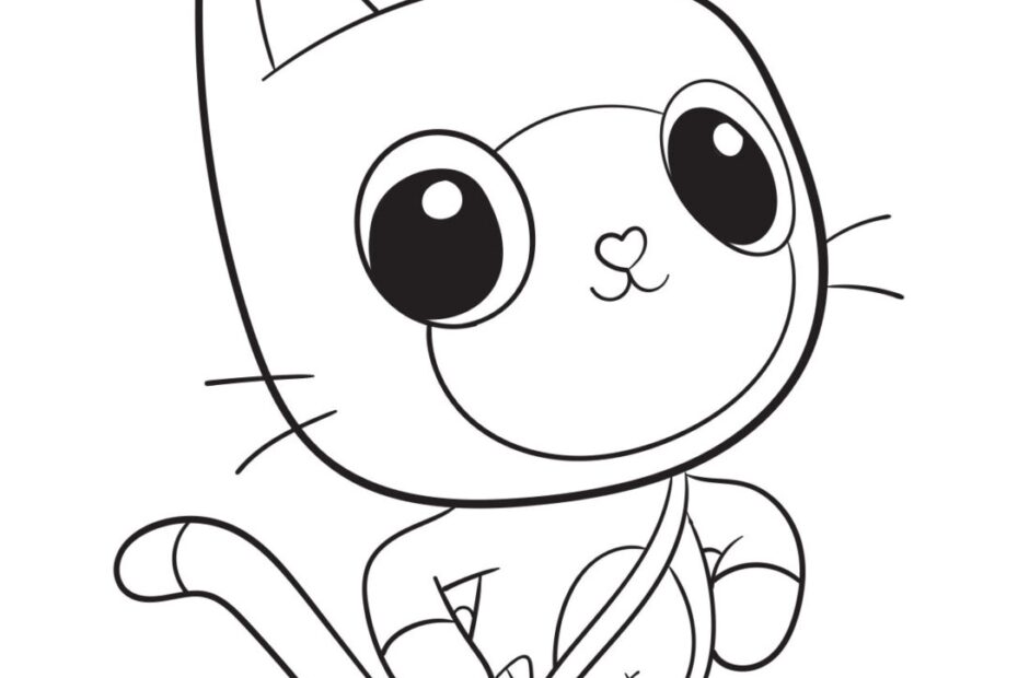 Printable Coloring Gabby 39 s Dollhouse Coloring Pages Printable Word