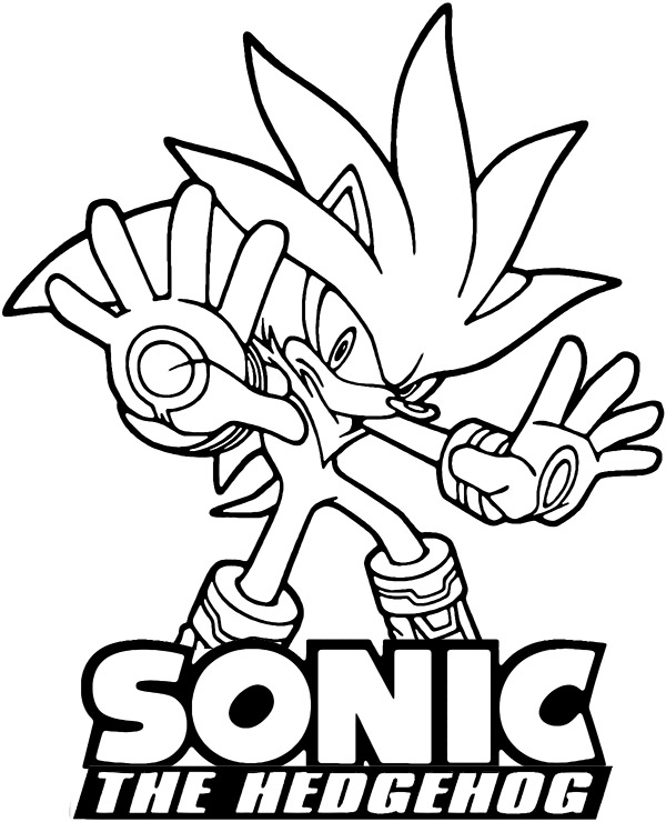 super Sonic coloring sheet printable