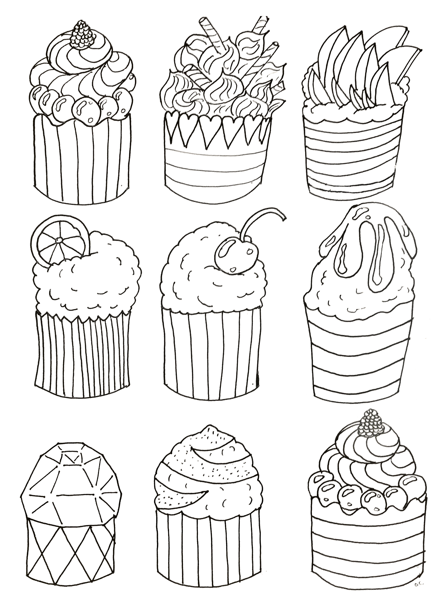 Printable Coloring Pages Cupcakes Free Printable Templates Printable Coloring Pages Cupcakes Free Printable Templates