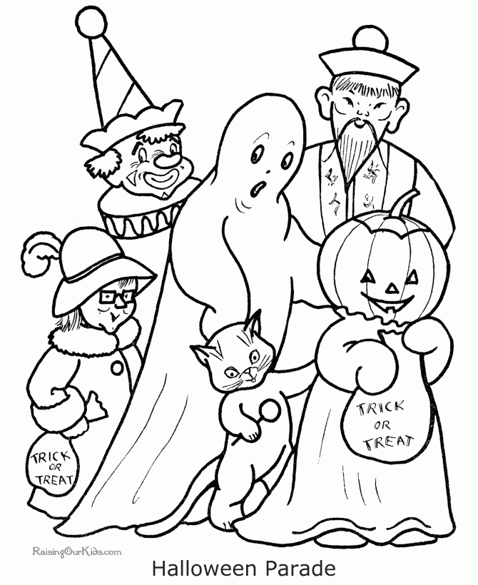 Printable Coloring Pages For Halloween 006 Printable Coloring Pages For Halloween 006