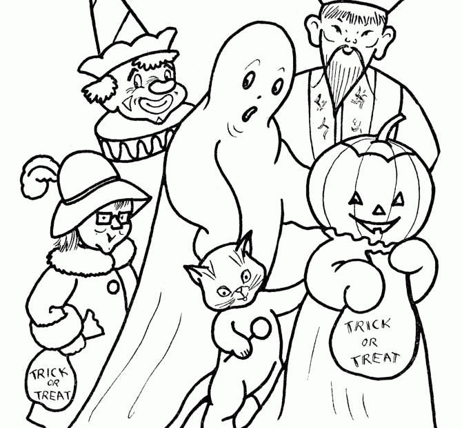 Printable Coloring Pages For Halloween 006