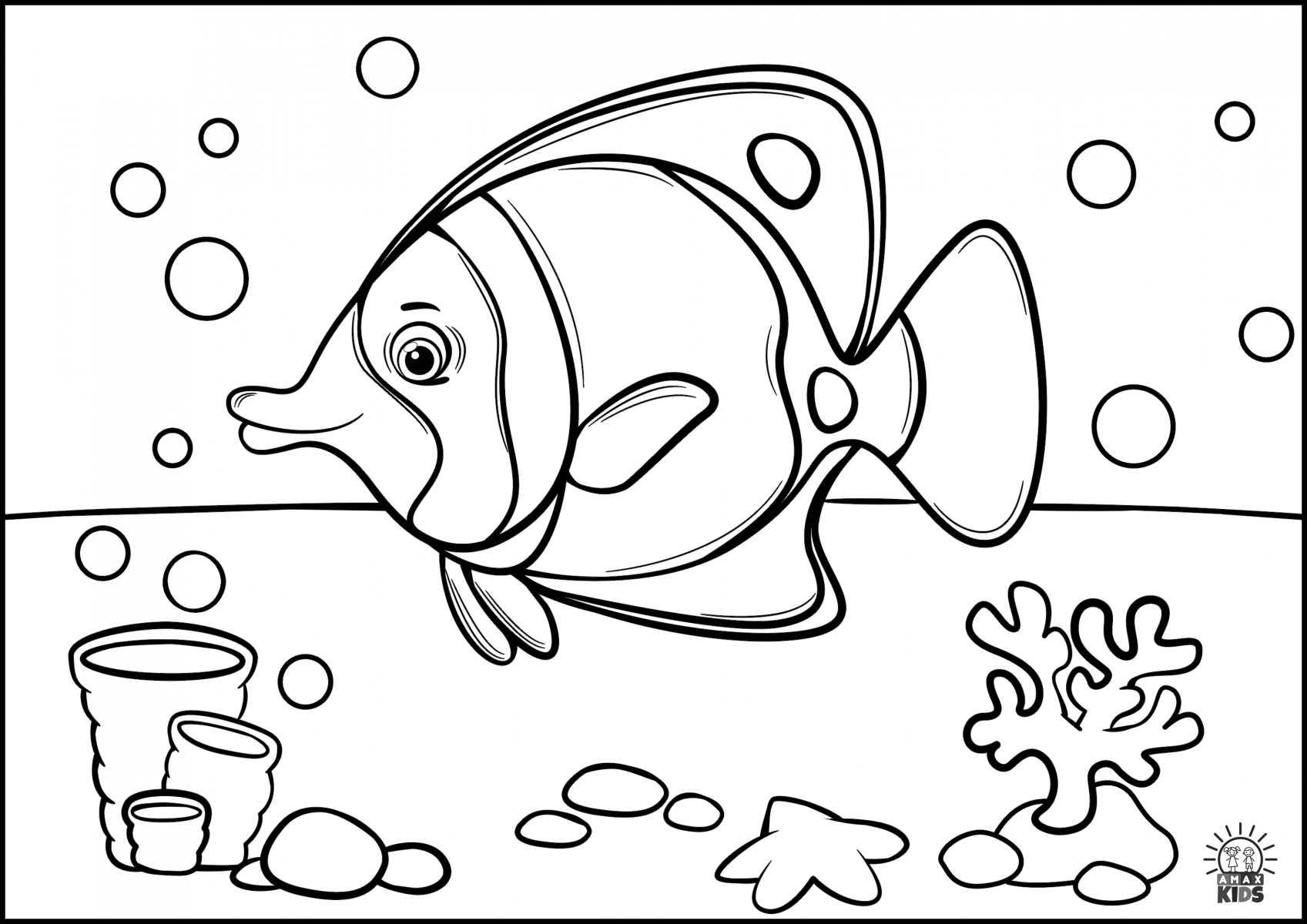 Printable Coloring Pages For Kids Sea Creatures Amax Kids