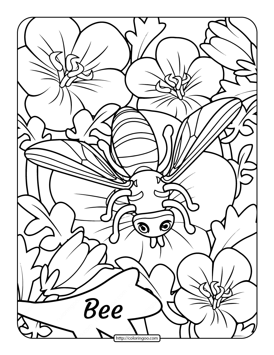 free printables of bees