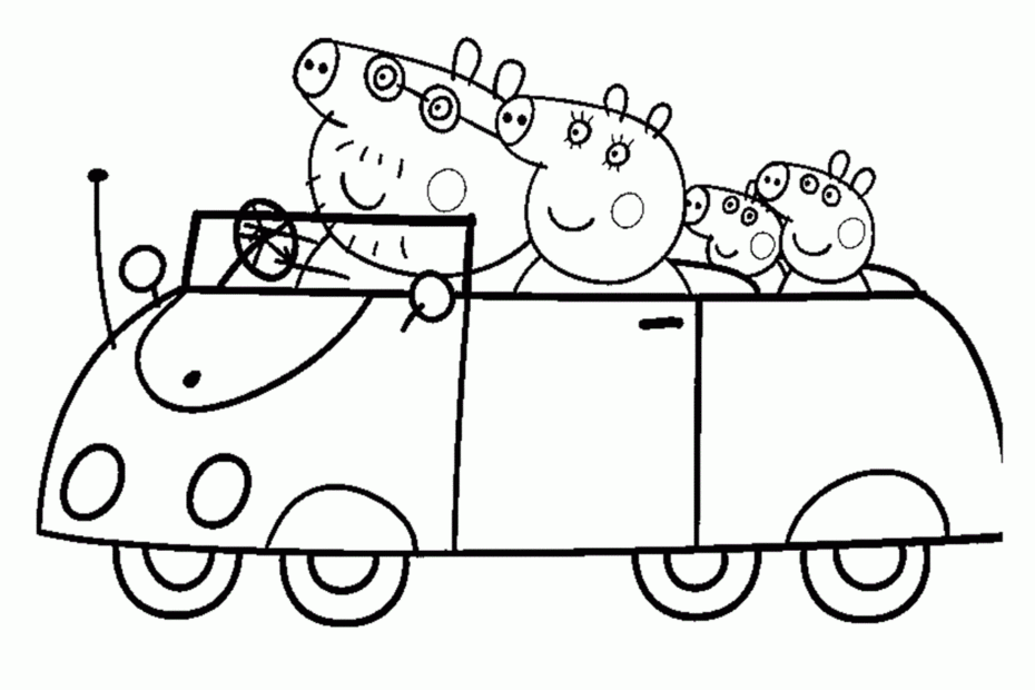 Printable Coloring Pages Peppa Pig Coloring Home