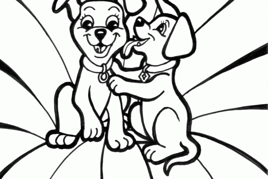 Printable Coloring Pages Puppies Coloring Home