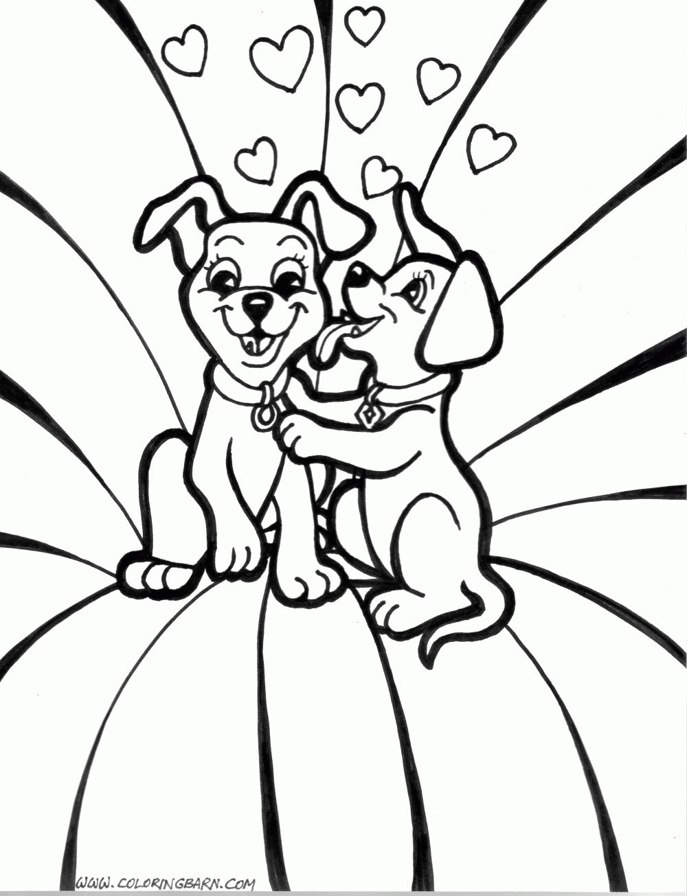 Printable Coloring Pages Puppies Coloring Home