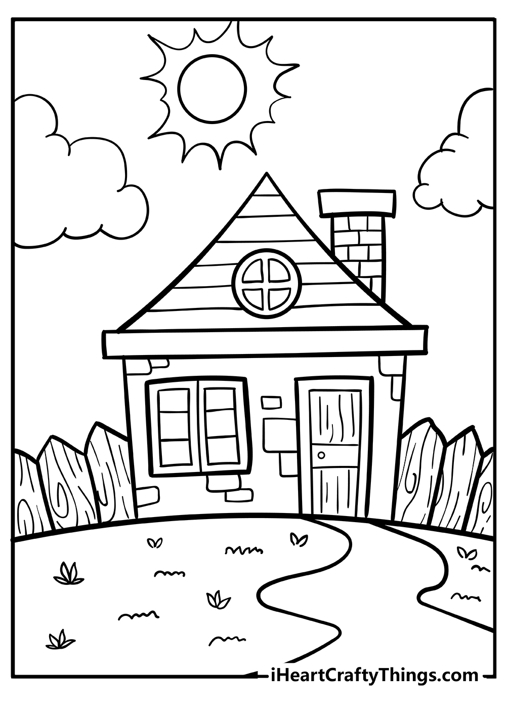 Printable Coloring Pages Unleash Your Creativity With House Designs