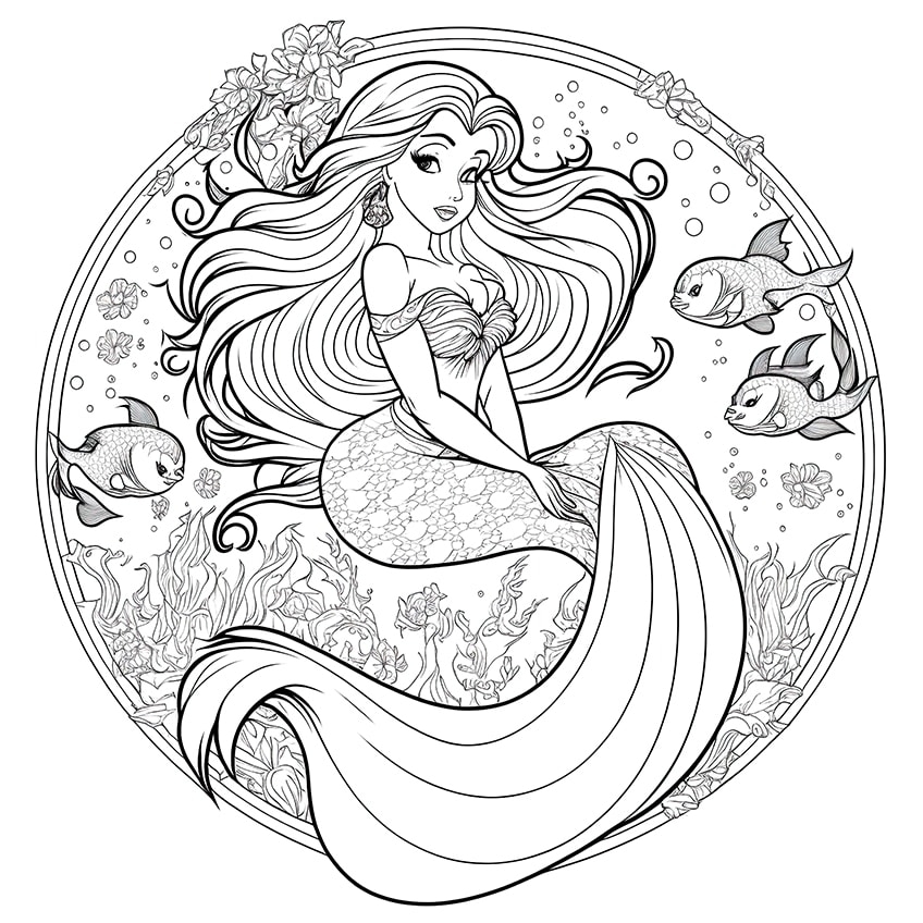 Printable Coloring Sheets Of Mermaids Free Coloring Sheet Printables 