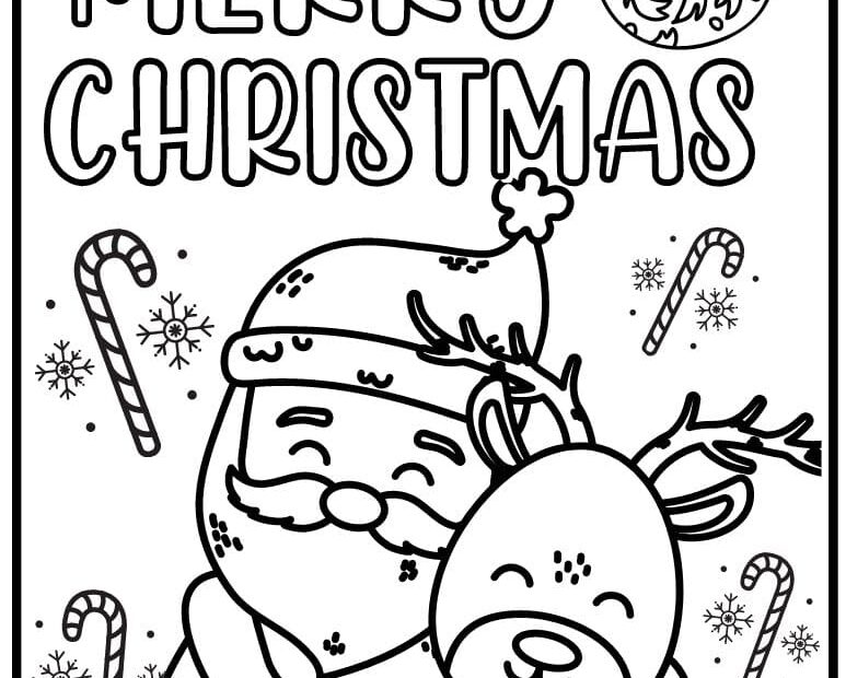 Printable Cute Free Printable Printable Cute Christmas Coloring Pages