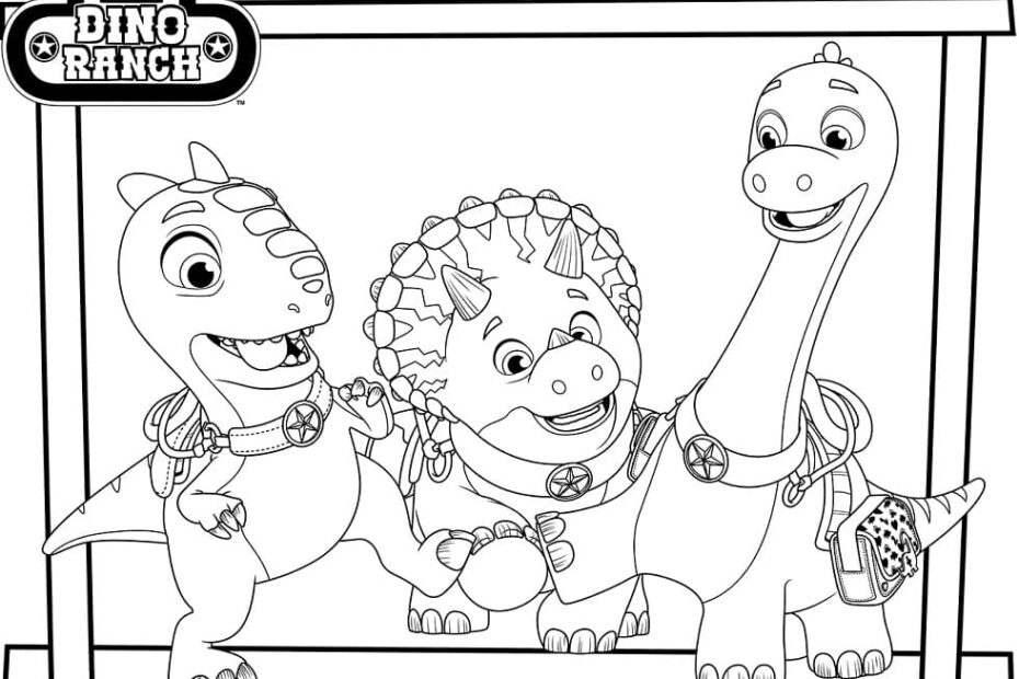 Printable Dino Ranch Coloring Page Free Printable Coloring Pages For Kids