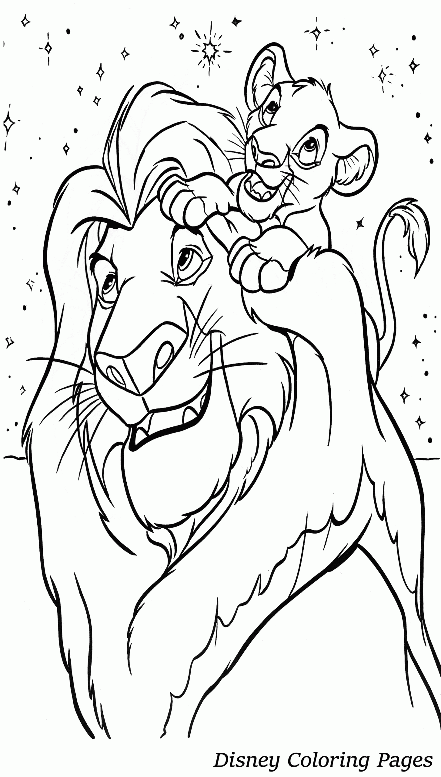 free Disney color pages printable