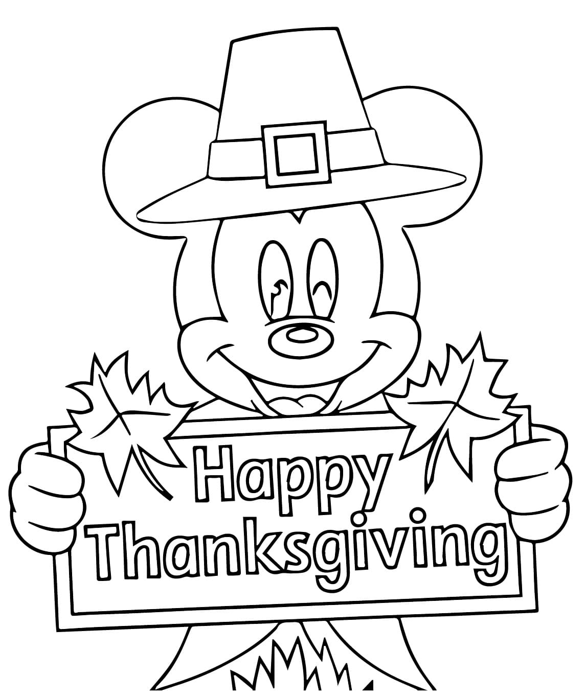 Printable Disney Thanksgiving Coloring Page Download Print Or Color 