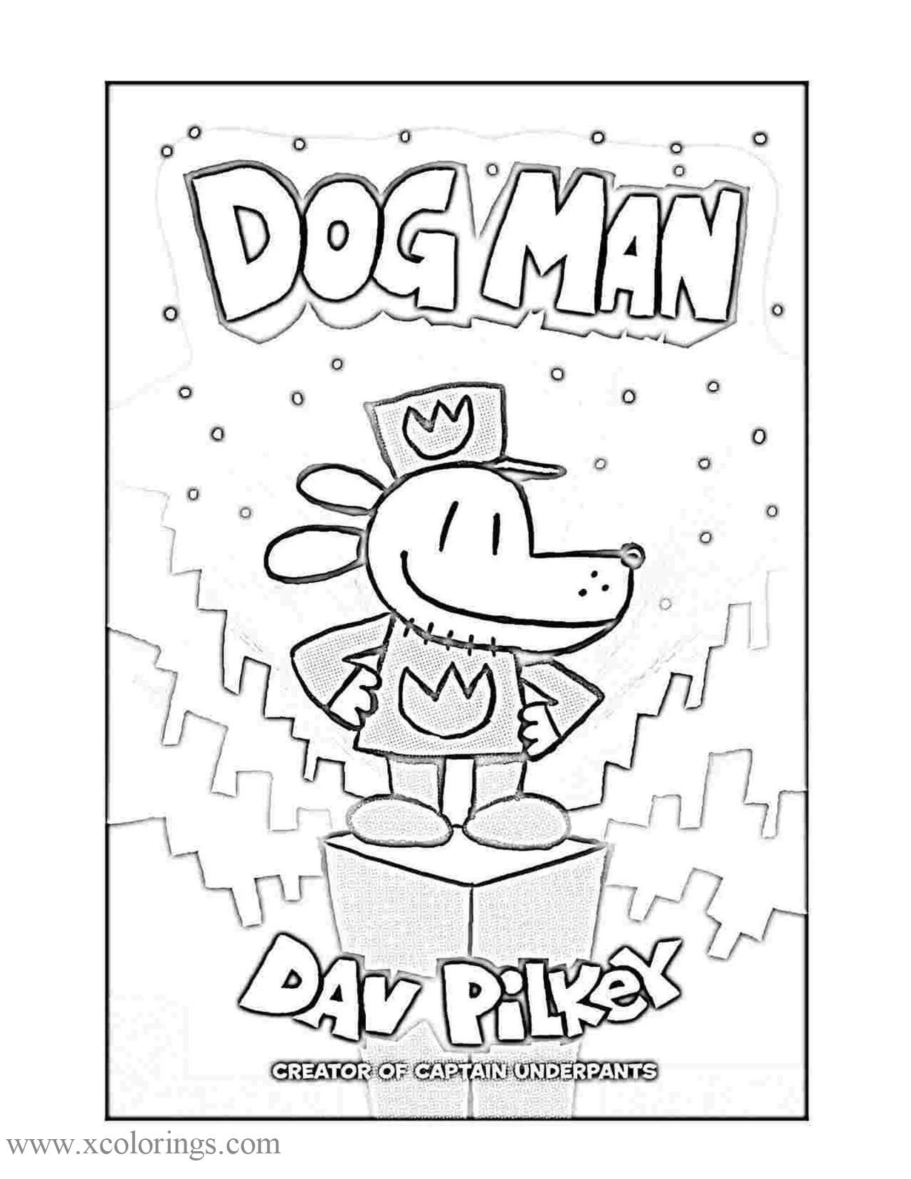 Printable Dog Man Coloring Sheets Coloring Pages