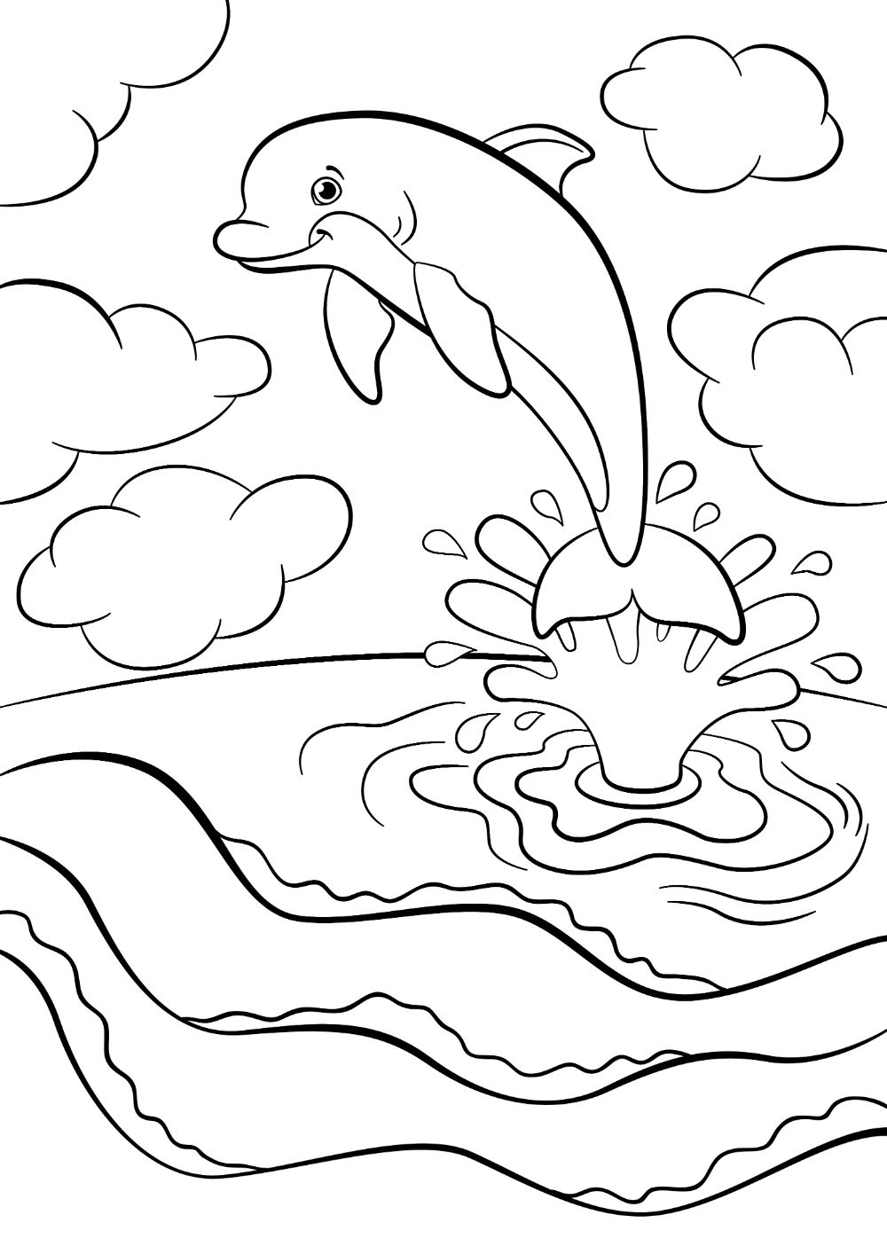 Printable Dolphin Colouring Pages Printable Dolphin Colouring Pages