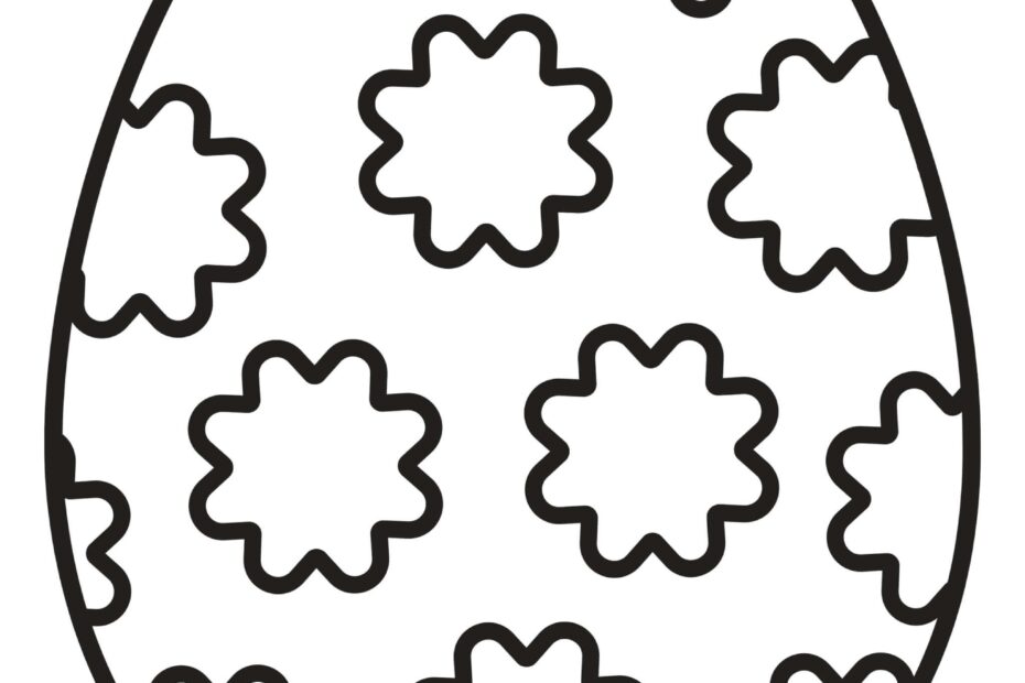 Printable Easter Egg Template And Colouring Page PDF Easter Egg