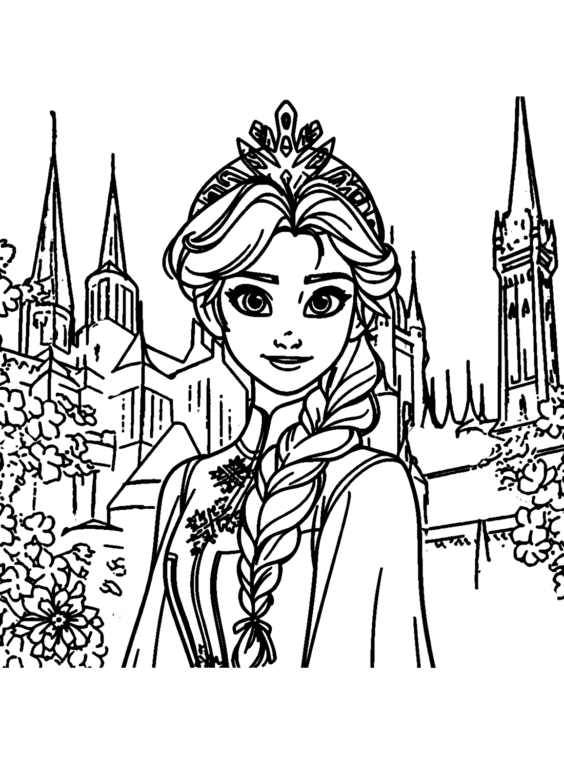 Printable Elsa Coloring Page Coloring Online Free Printable Elsa Coloring Page Coloring Online Free
