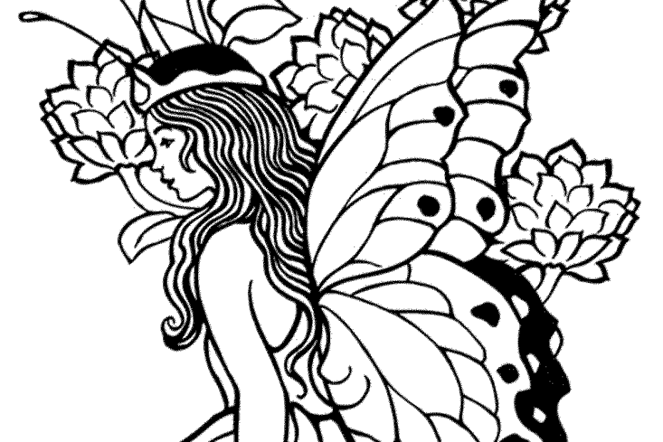 Printable Fairy Coloring Pages For Adults Coloring Home