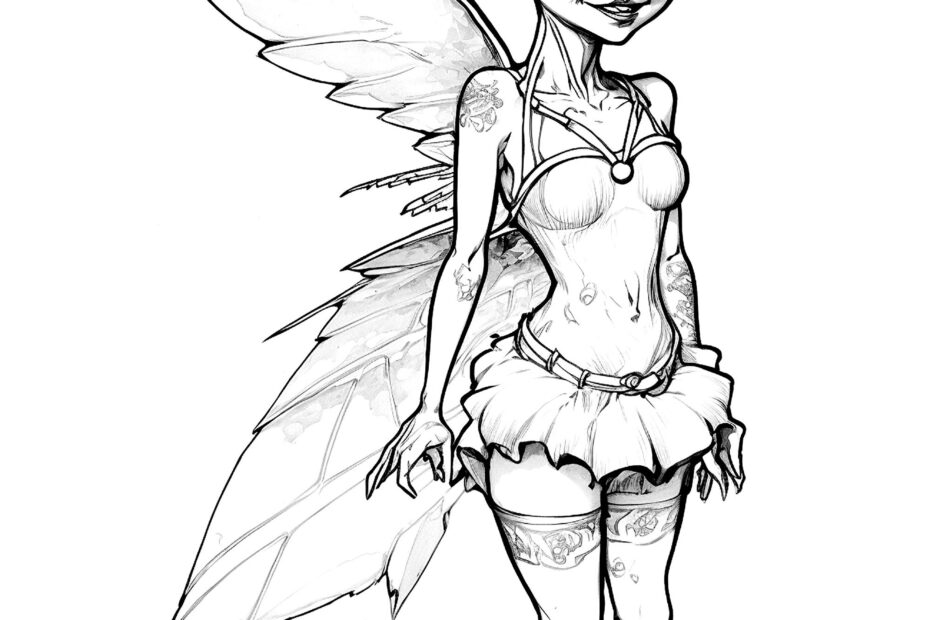 Printable Fairy Coloring Pages NBKomputer