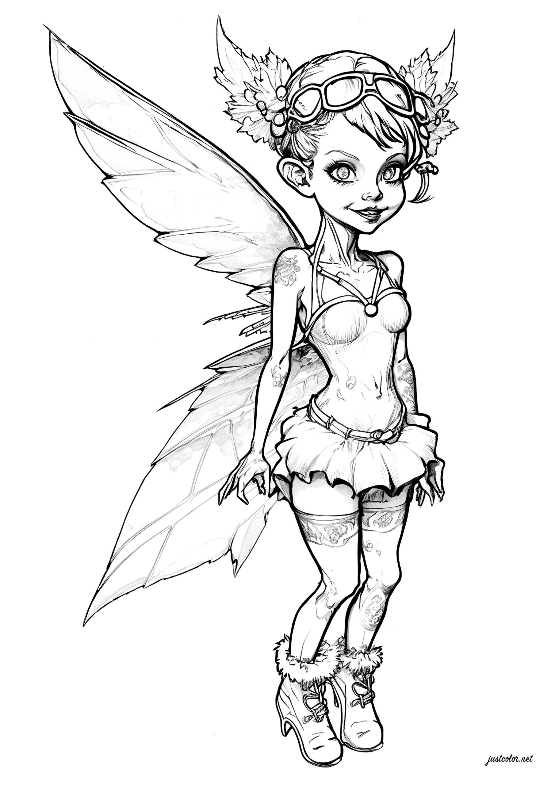 Printable Fairy Coloring Pages NBKomputer Printable Fairy Coloring Pages NBKomputer