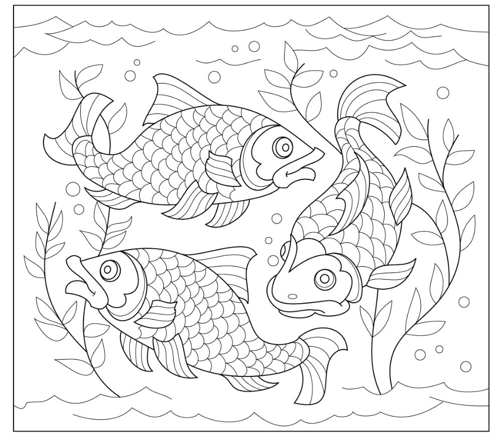 Printable Fish Coloring Pages