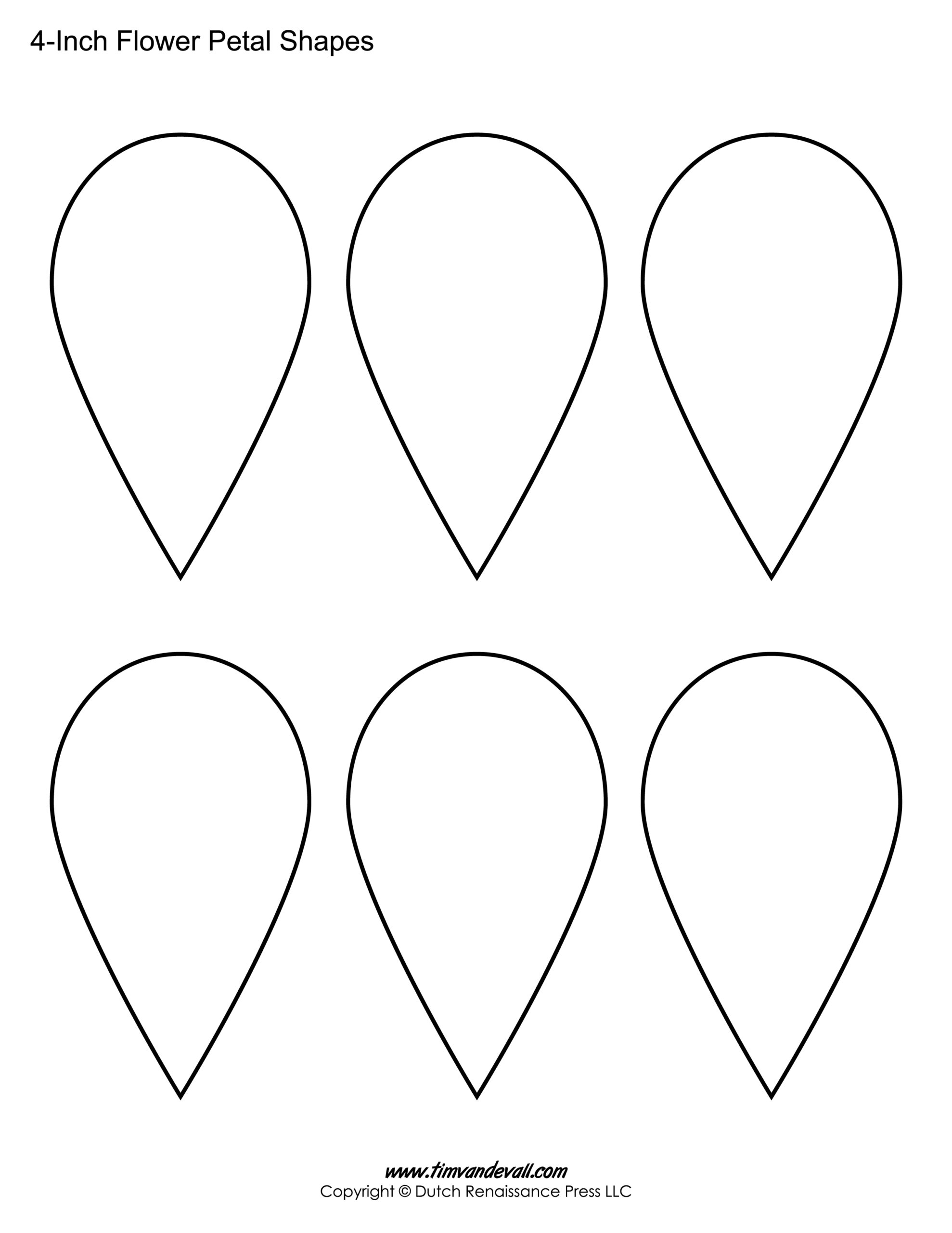 free printable flower shape template
