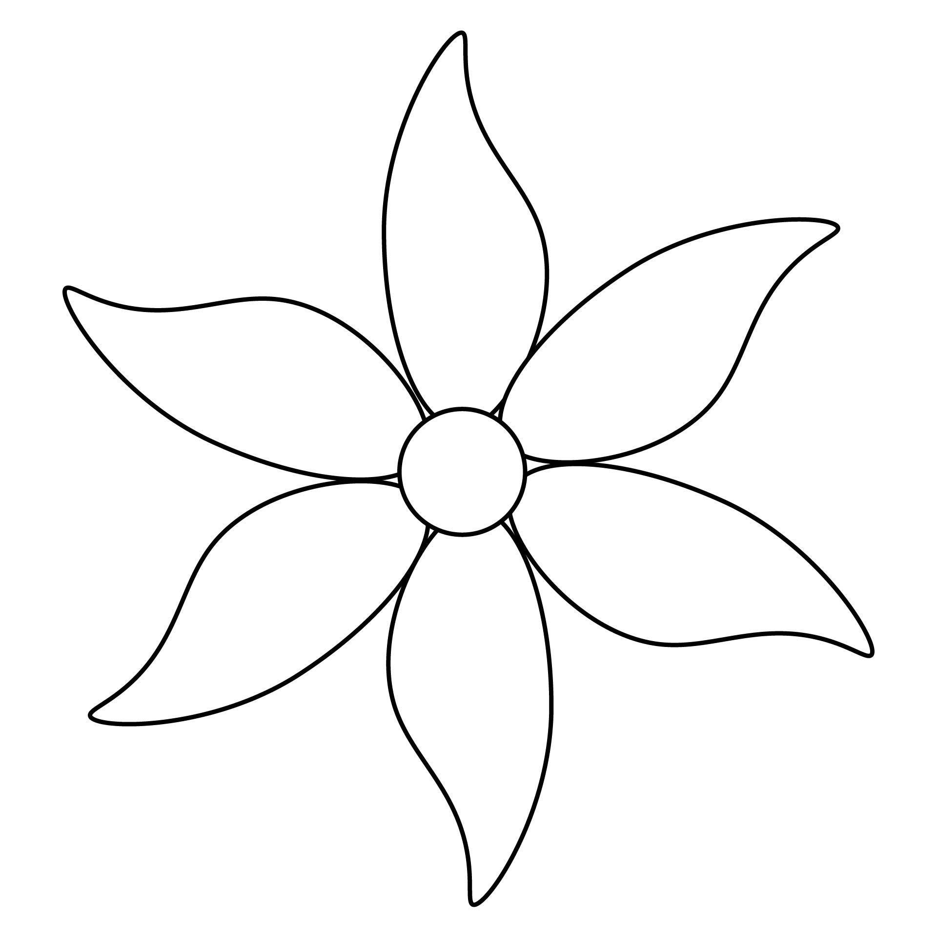 free printable flower template pattern