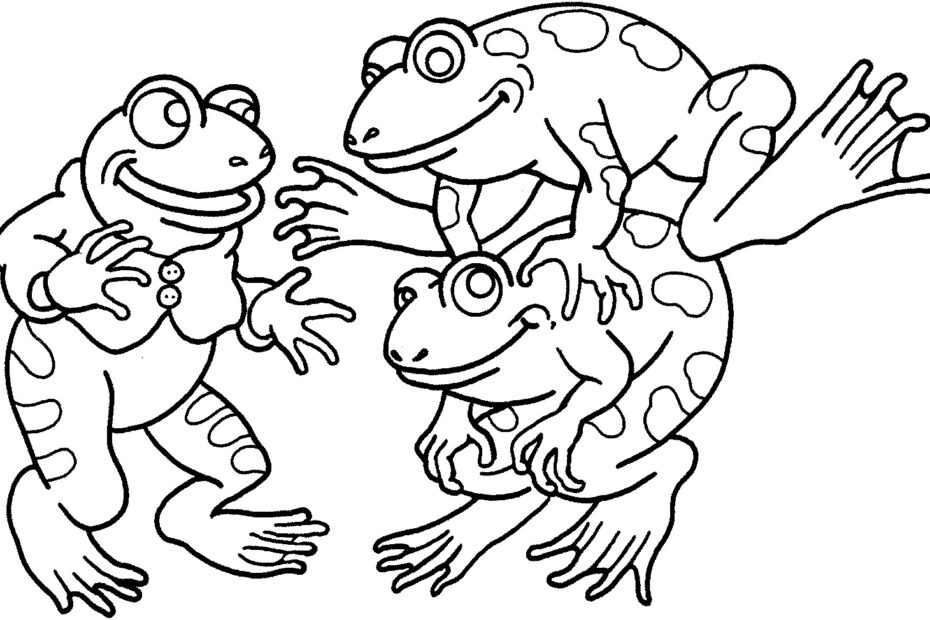 Printable Frog Color Sheets Activity Shelter