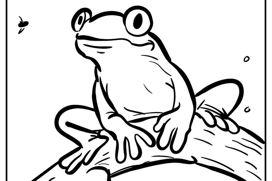 Printable Frog Coloring Pages Free Printable Frog Coloring Pages For Kids
