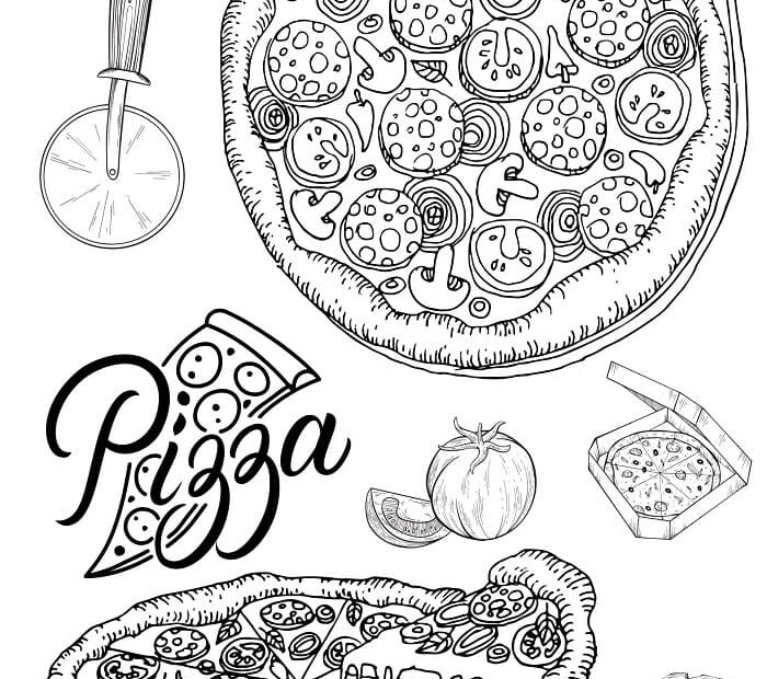 Printable Funny Pizza Coloring Pages Free Download And Print For You